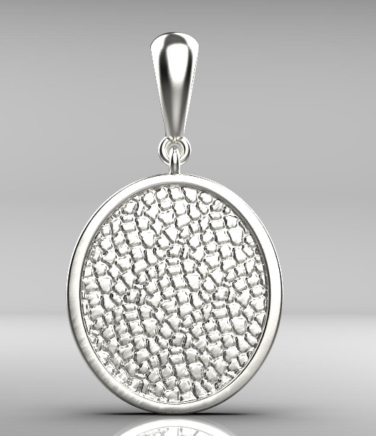 pendent gold 3D print model_27