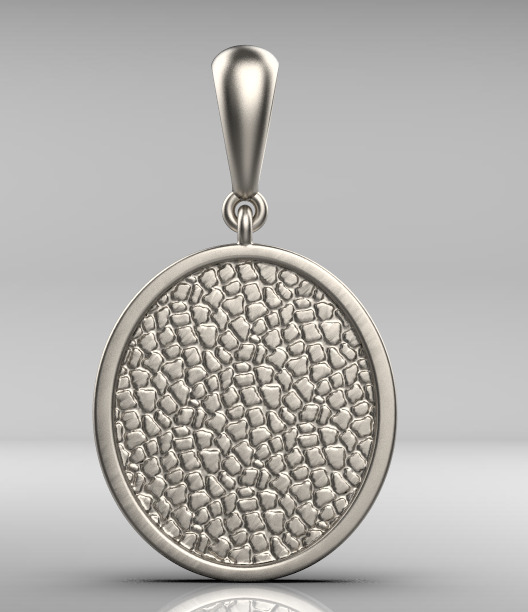 pendent gold 3D print model_30