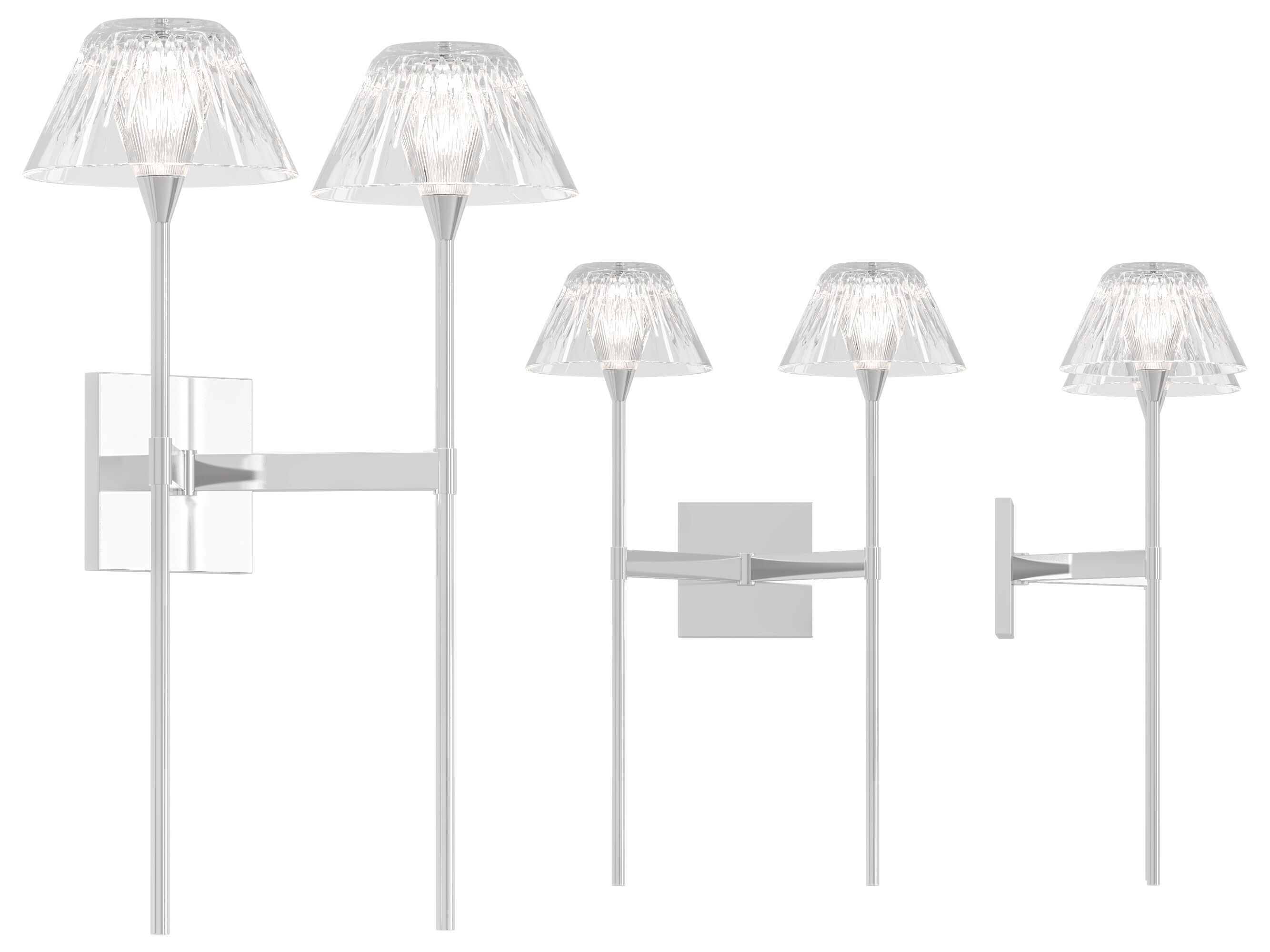 Blaze 2 Light Tail Sconce 3D model_2