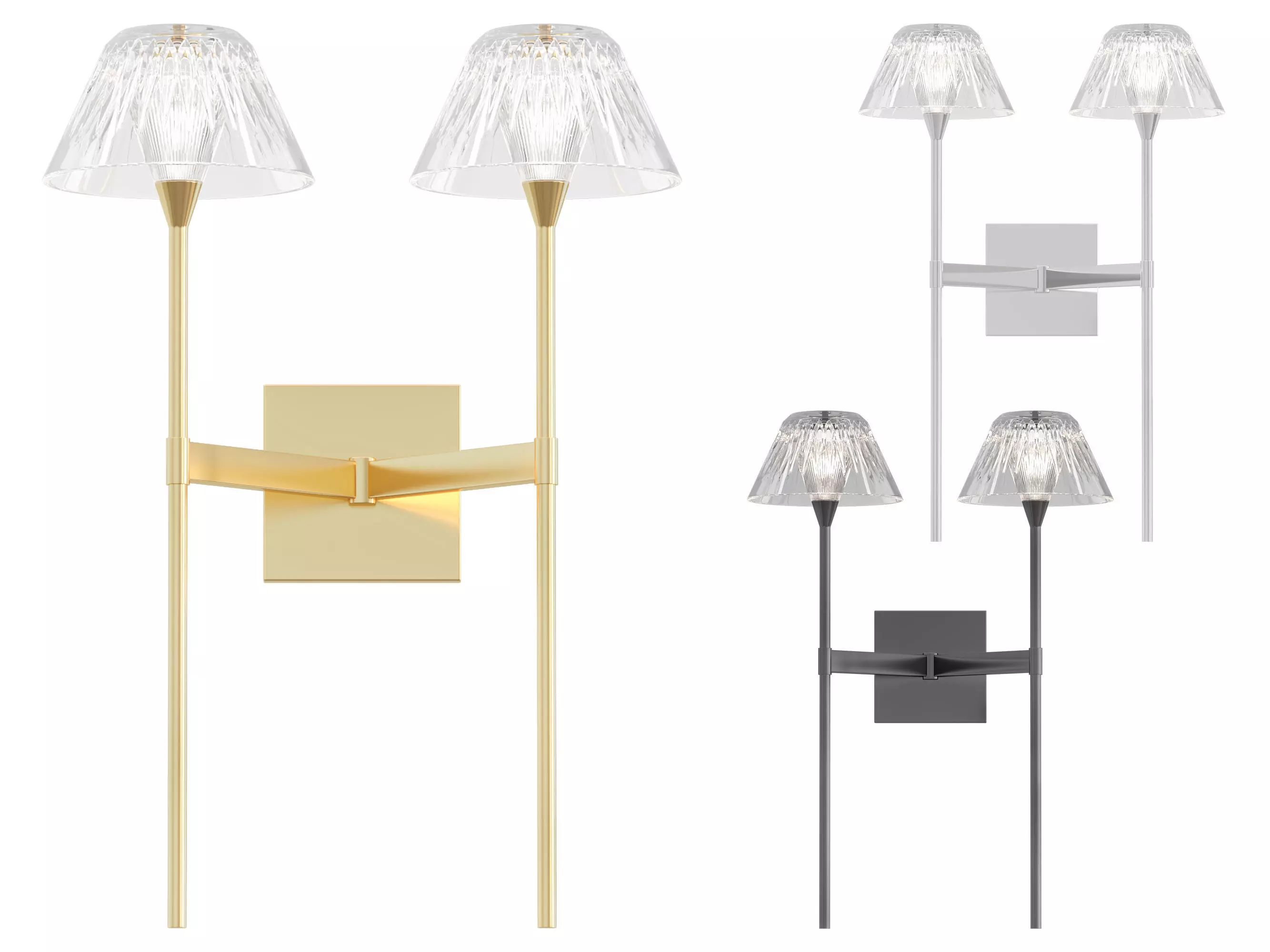 Blaze 2 Light Tail Sconce 3D model_0