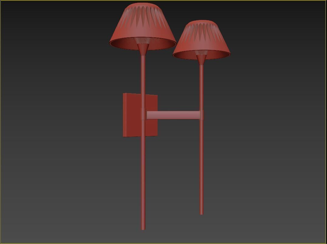 Blaze 2 Light Tail Sconce 3D model_29