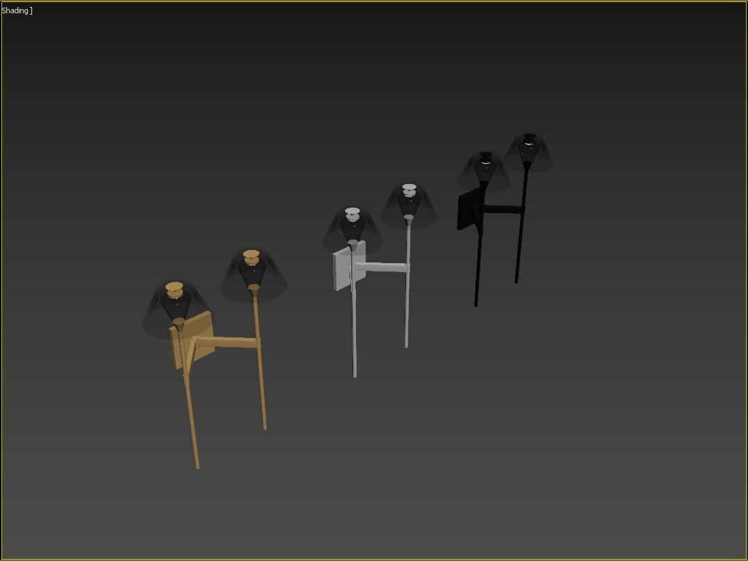 Blaze 2 Light Tail Sconce 3D model_26