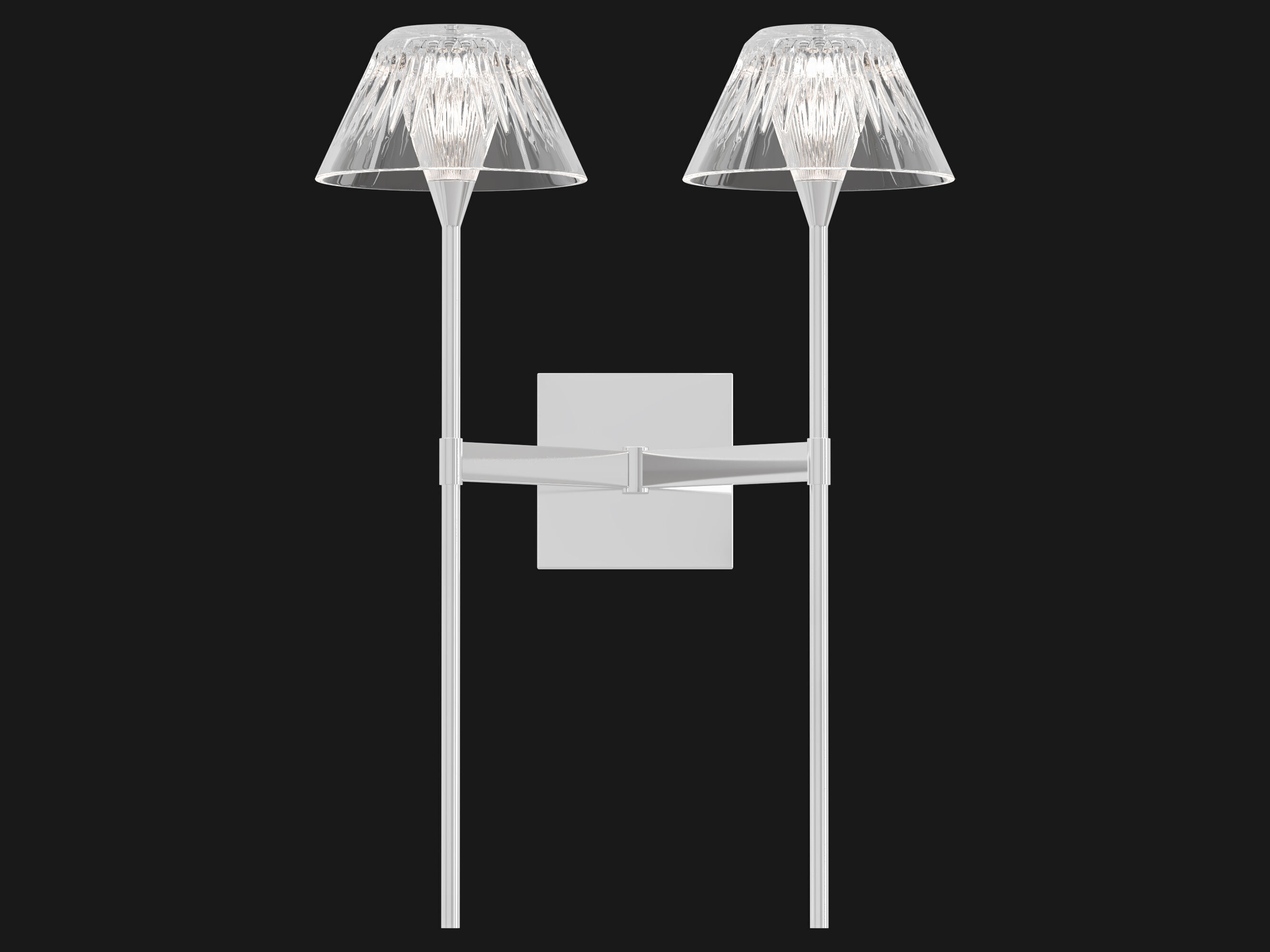 Blaze 2 Light Tail Sconce 3D model_8