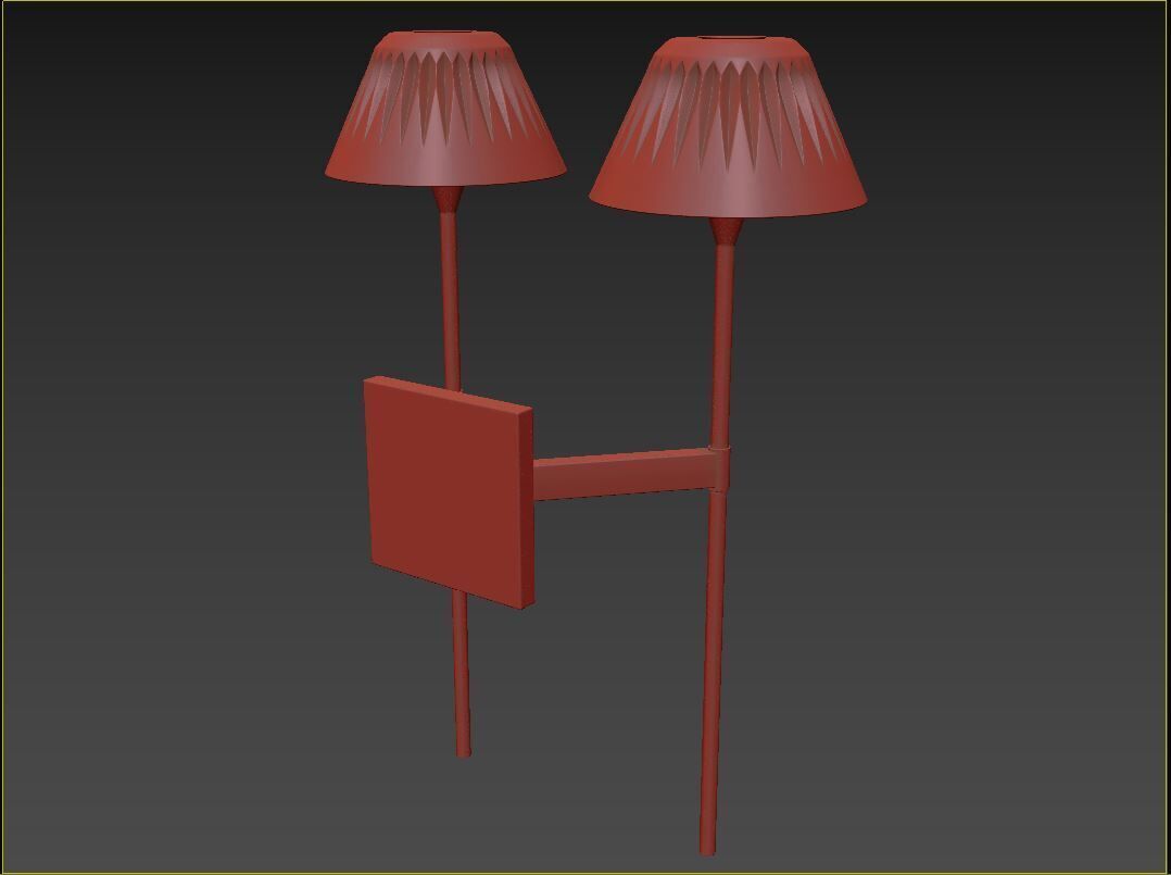 Blaze 2 Light Tail Sconce 3D model_31
