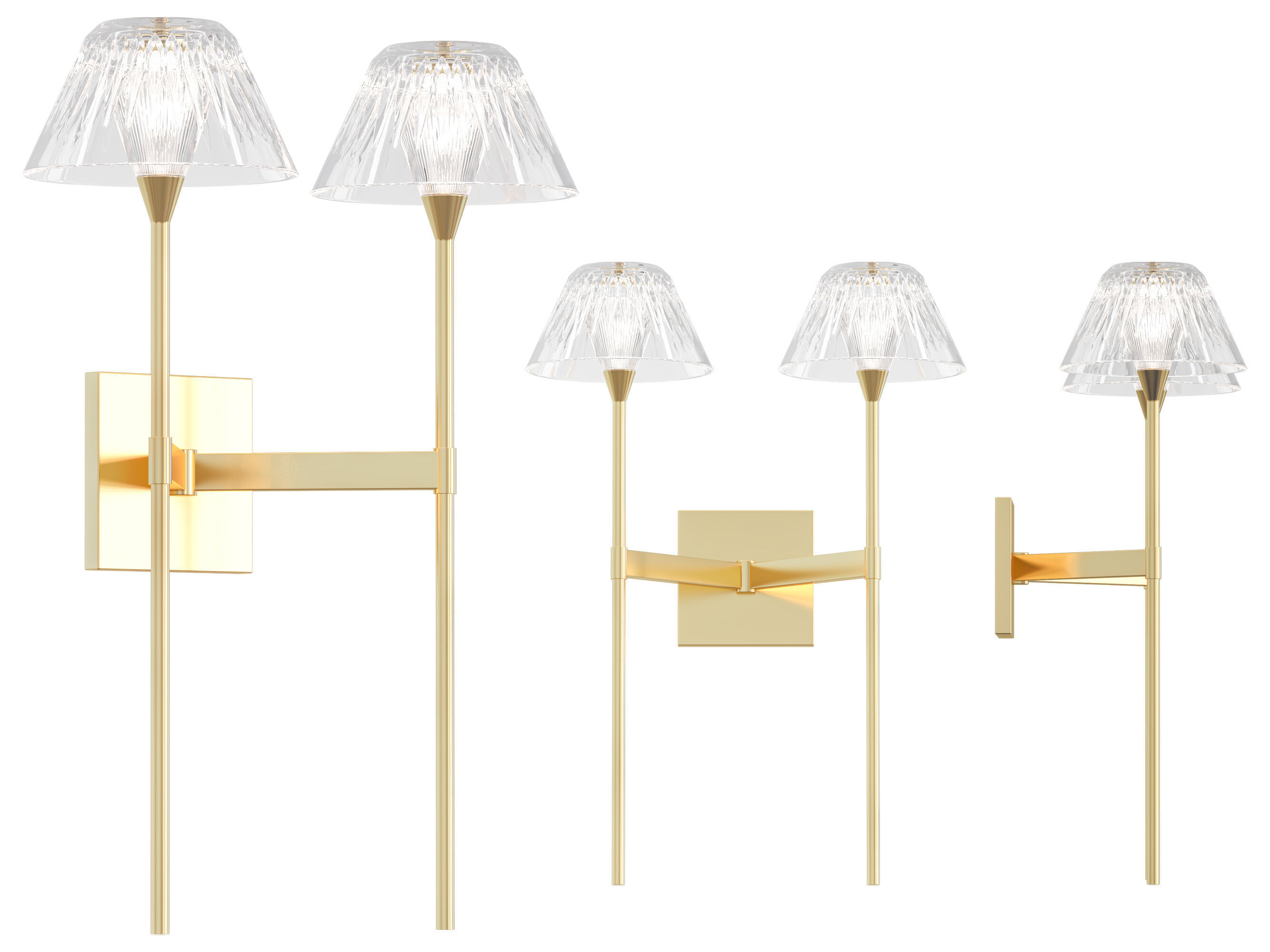 Blaze 2 Light Tail Sconce 3D model_4