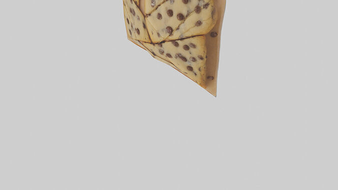 Frozen Chocolate Chip Cookies Pack model 3D model 5