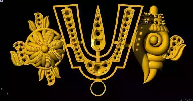 Balaji Pendant 3dm file 3D print model