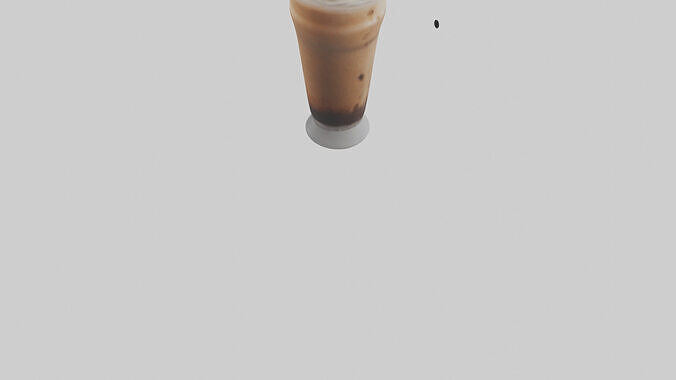 Frozen coffee drink model 3D model 5