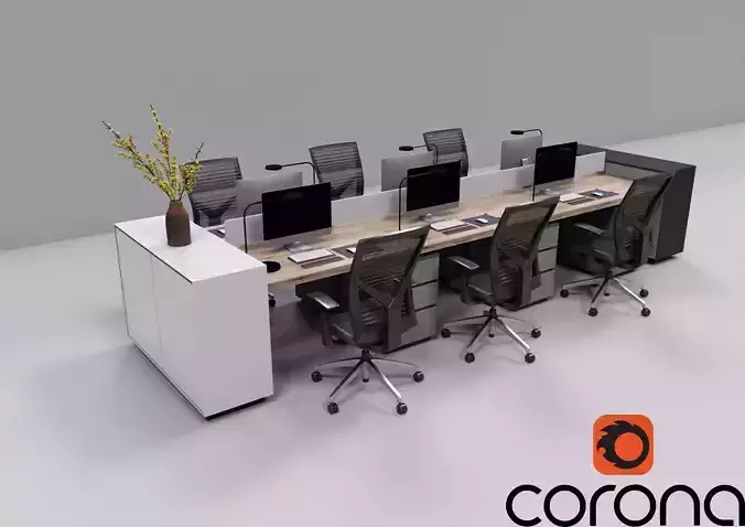 Office Station - Corona - C4D