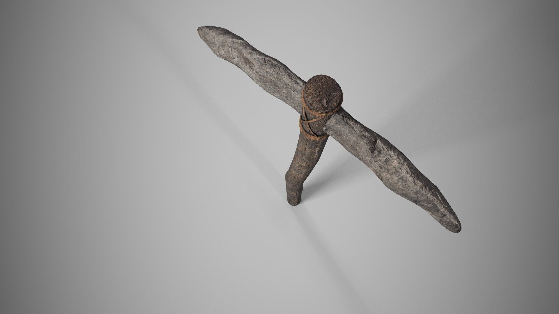 Pickaxe Low-poly 3D model_5
