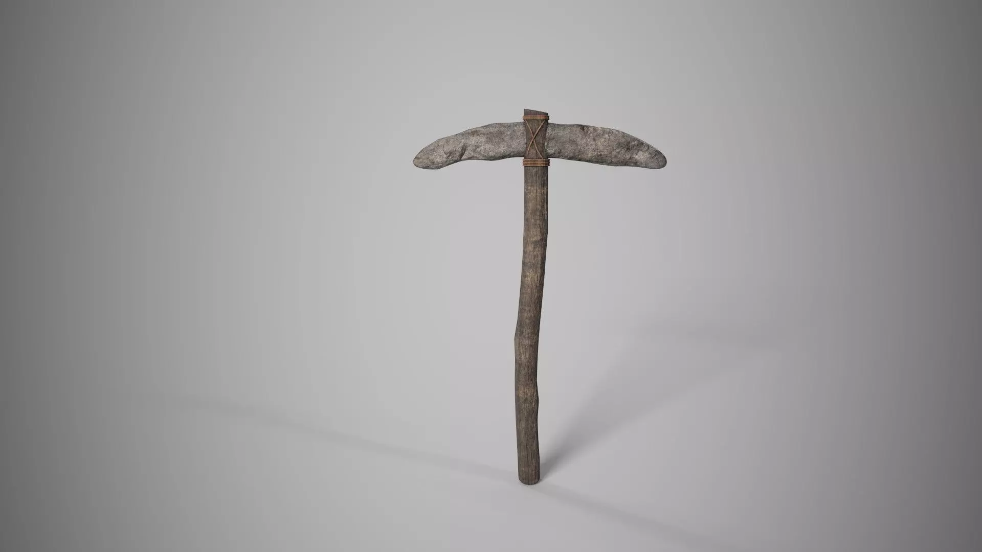 Pickaxe Low-poly 3D model_0