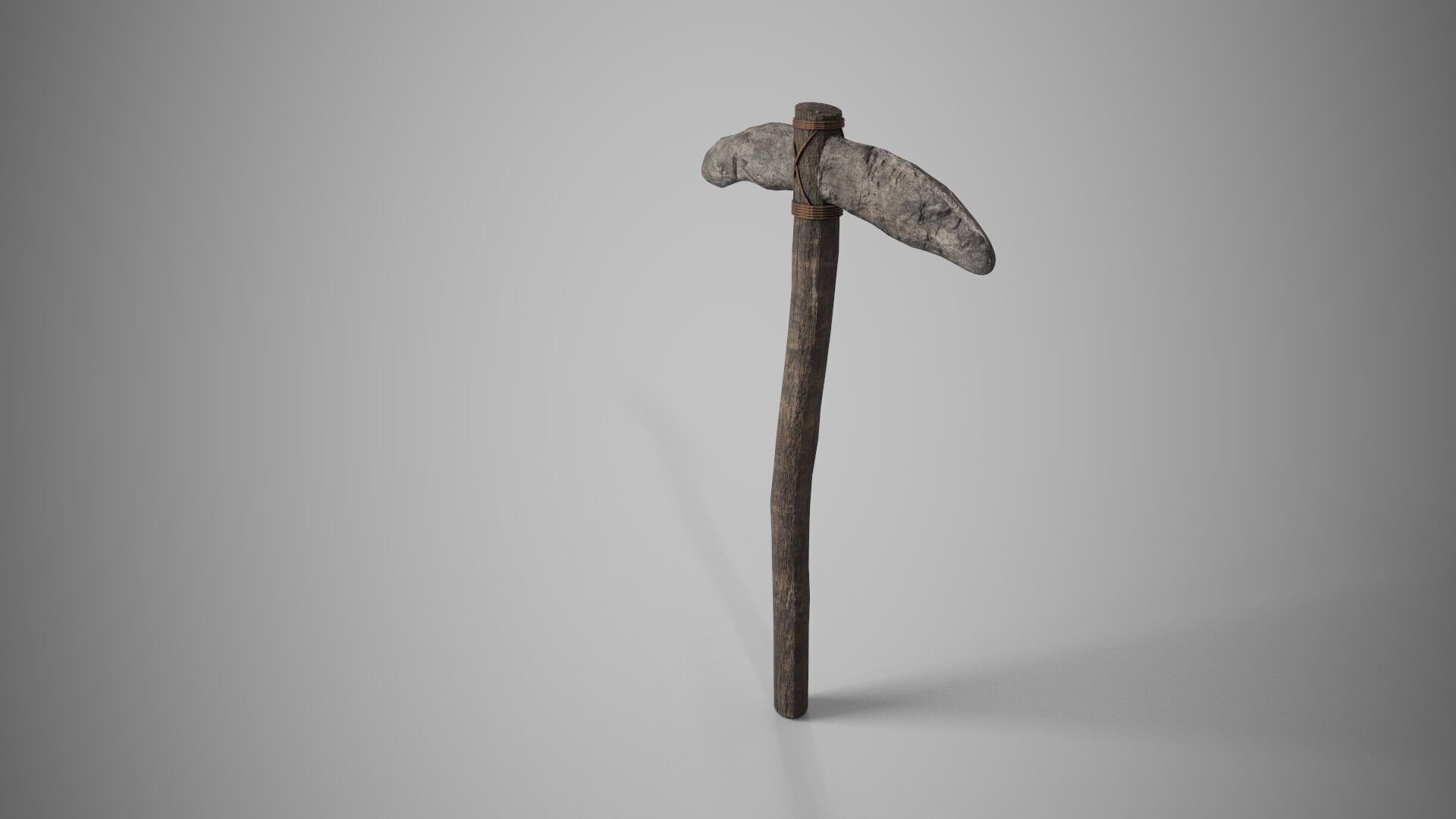 Pickaxe Low-poly 3D model_1