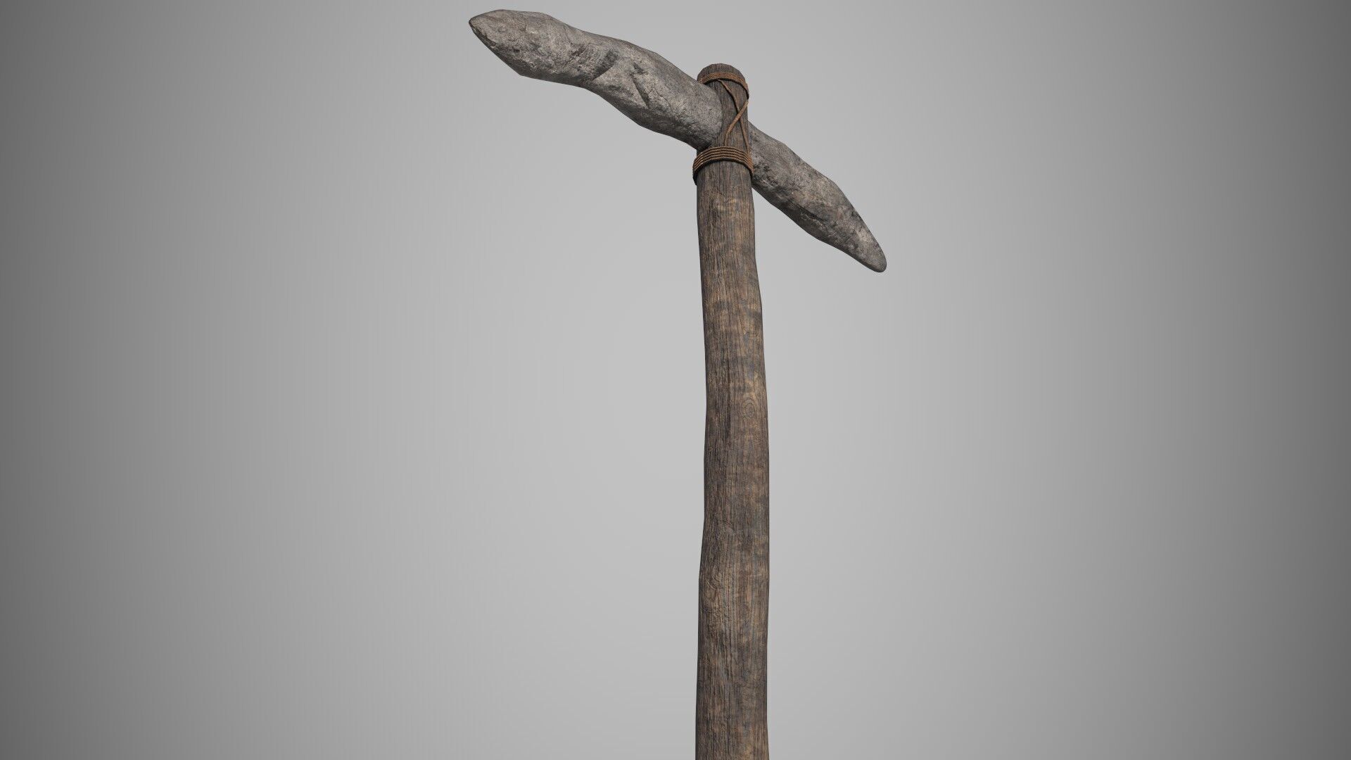Pickaxe Low-poly 3D model_3