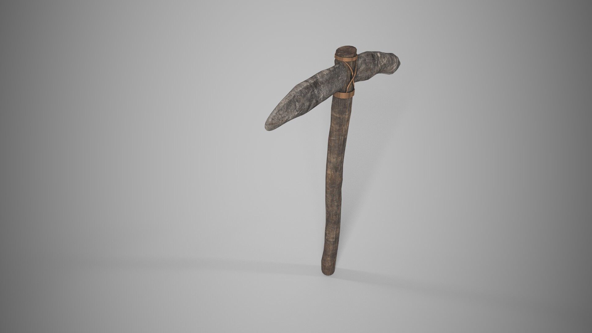 Pickaxe Low-poly 3D model_2