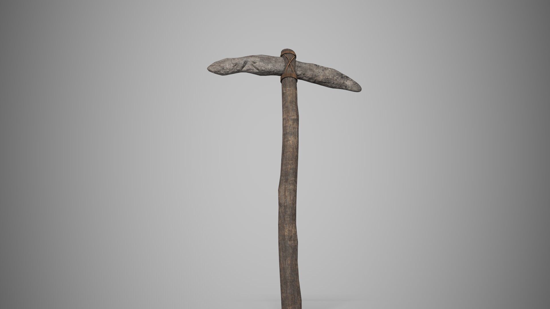 Pickaxe Low-poly 3D model_6
