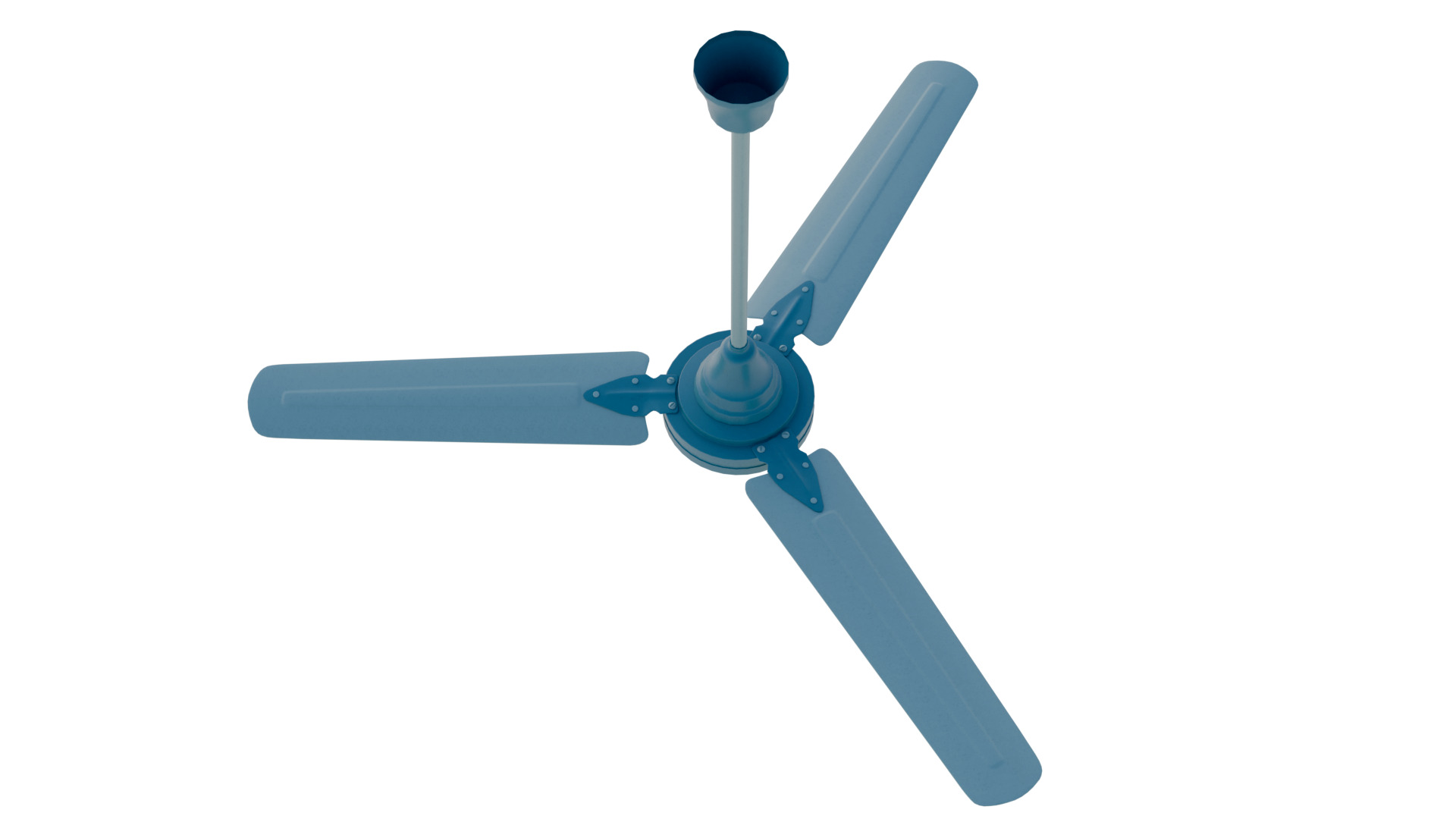 Ceiling Fan Low-poly 3D model_3