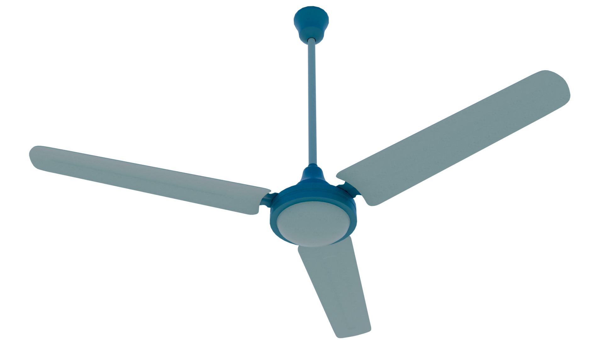 Ceiling Fan Low-poly 3D model_1