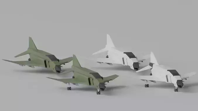 Cartoon McDonnell Douglas F-4 Phantom II