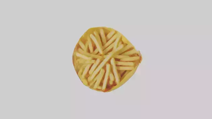 Frozen French Fries Pack model 3D model