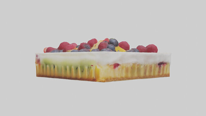 Frozen Fruit Tart Pack model 3D model 3