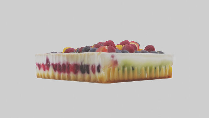 Frozen Fruit Tart Pack model 3D model 2