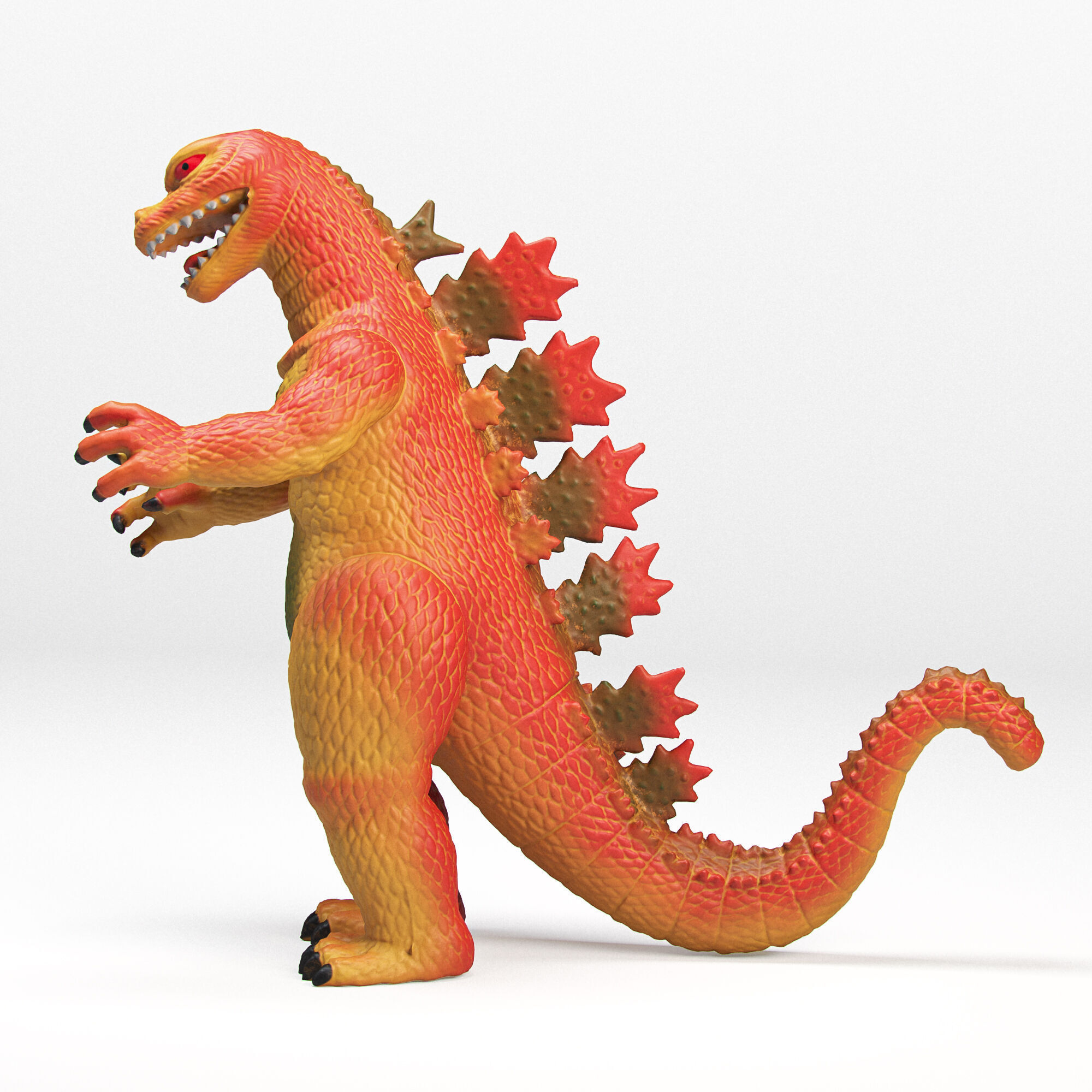 Toy Godzilla Low-poly 3D model_2