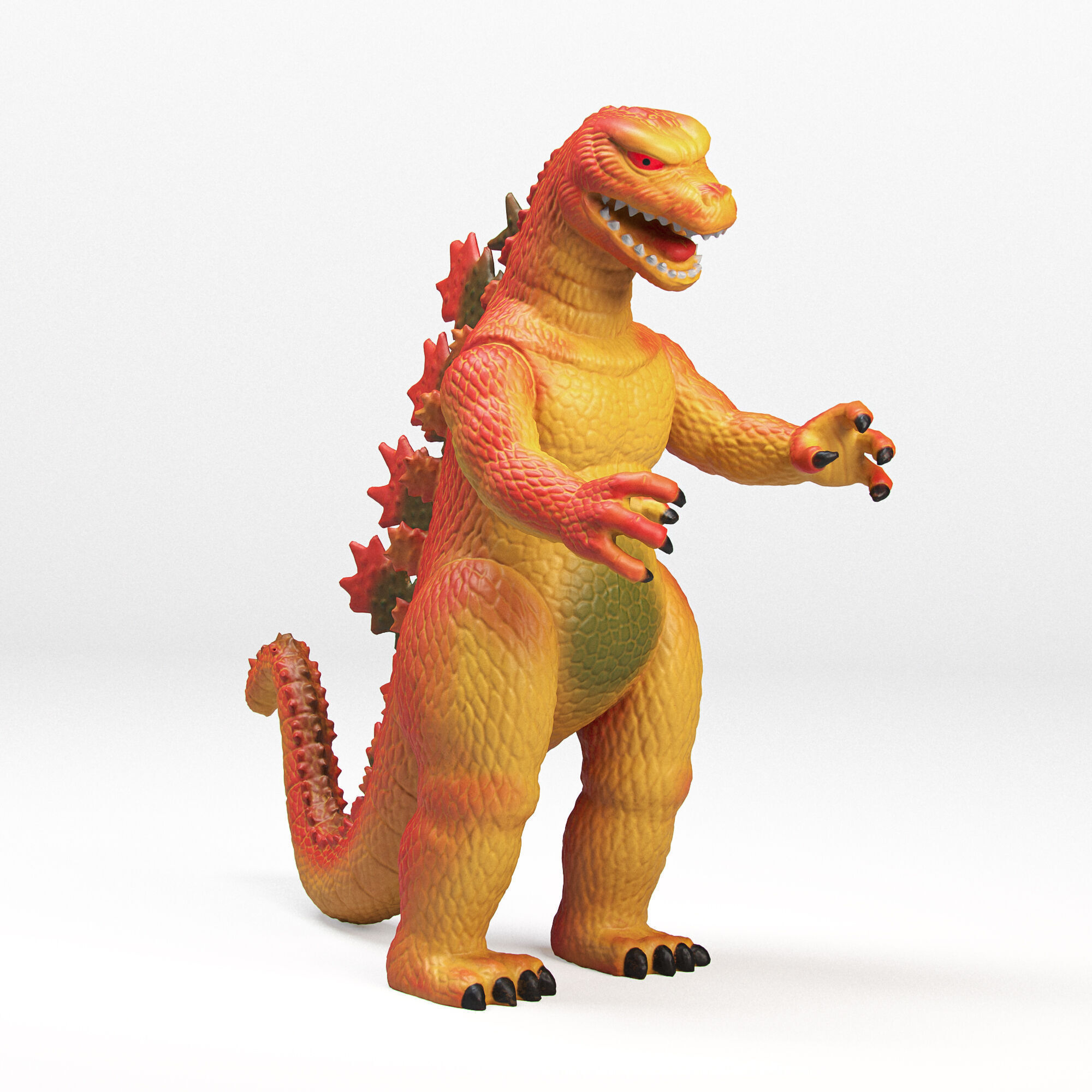 Toy Godzilla Low-poly 3D model_5