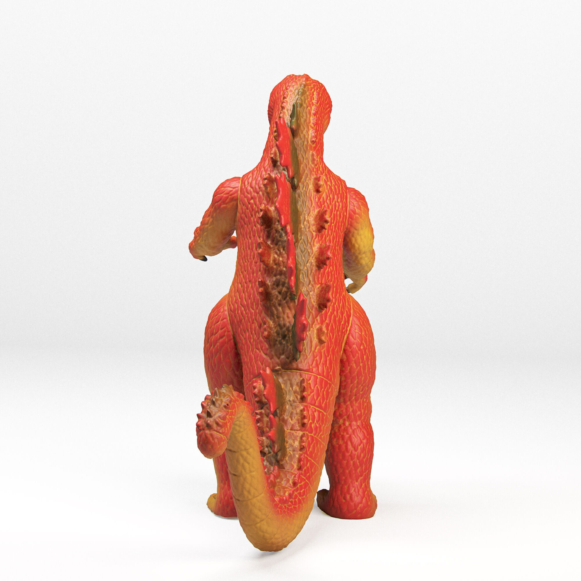 Toy Godzilla Low-poly 3D model_3