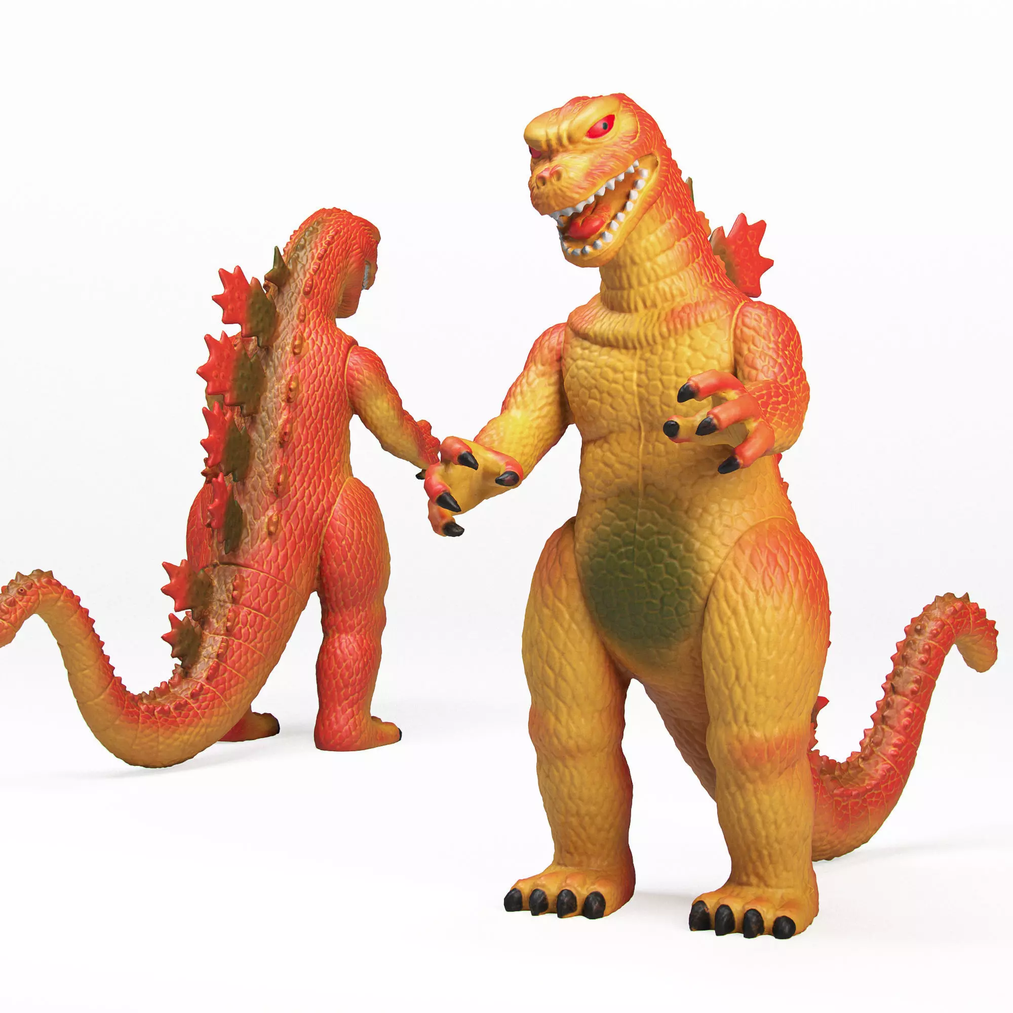 Toy Godzilla Low-poly 3D model_0