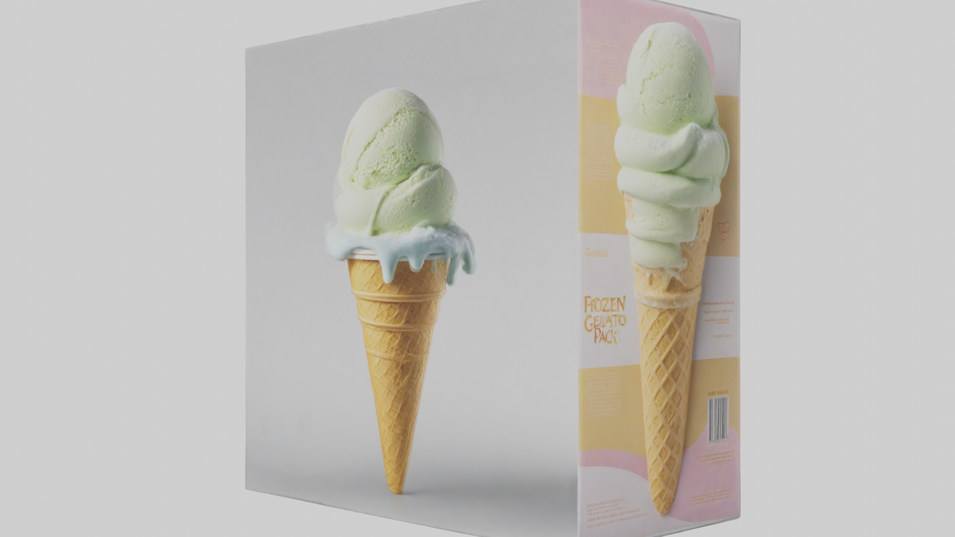 Frozen Gelato Pack model 3D model_1
