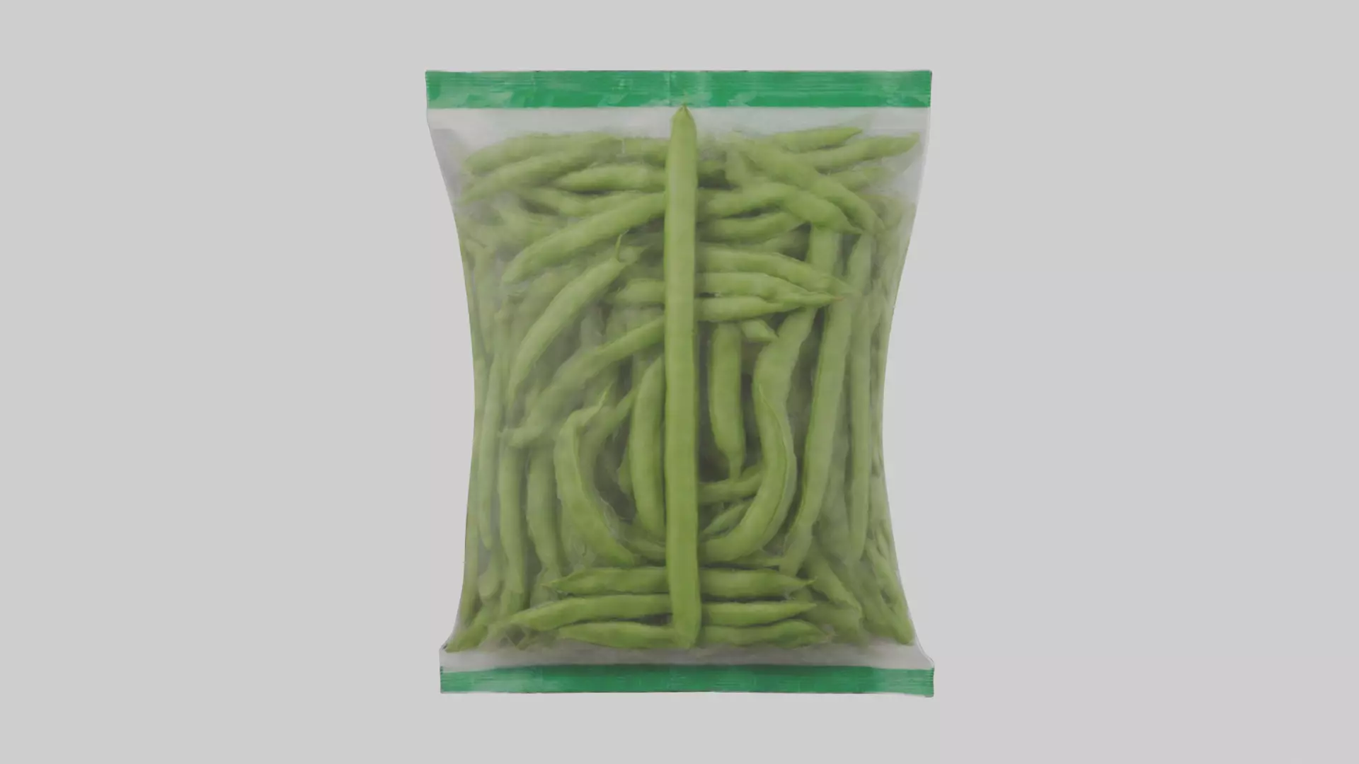 Frozen Green Beans Pack model 3D model_0