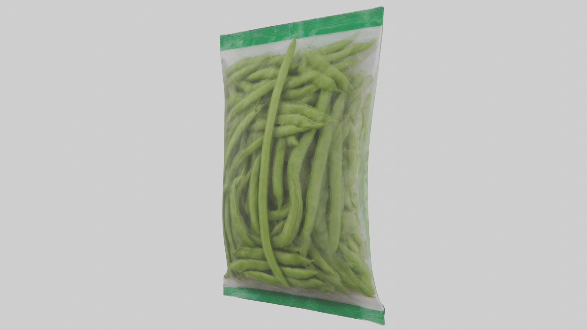 Frozen Green Beans Pack model 3D model_2
