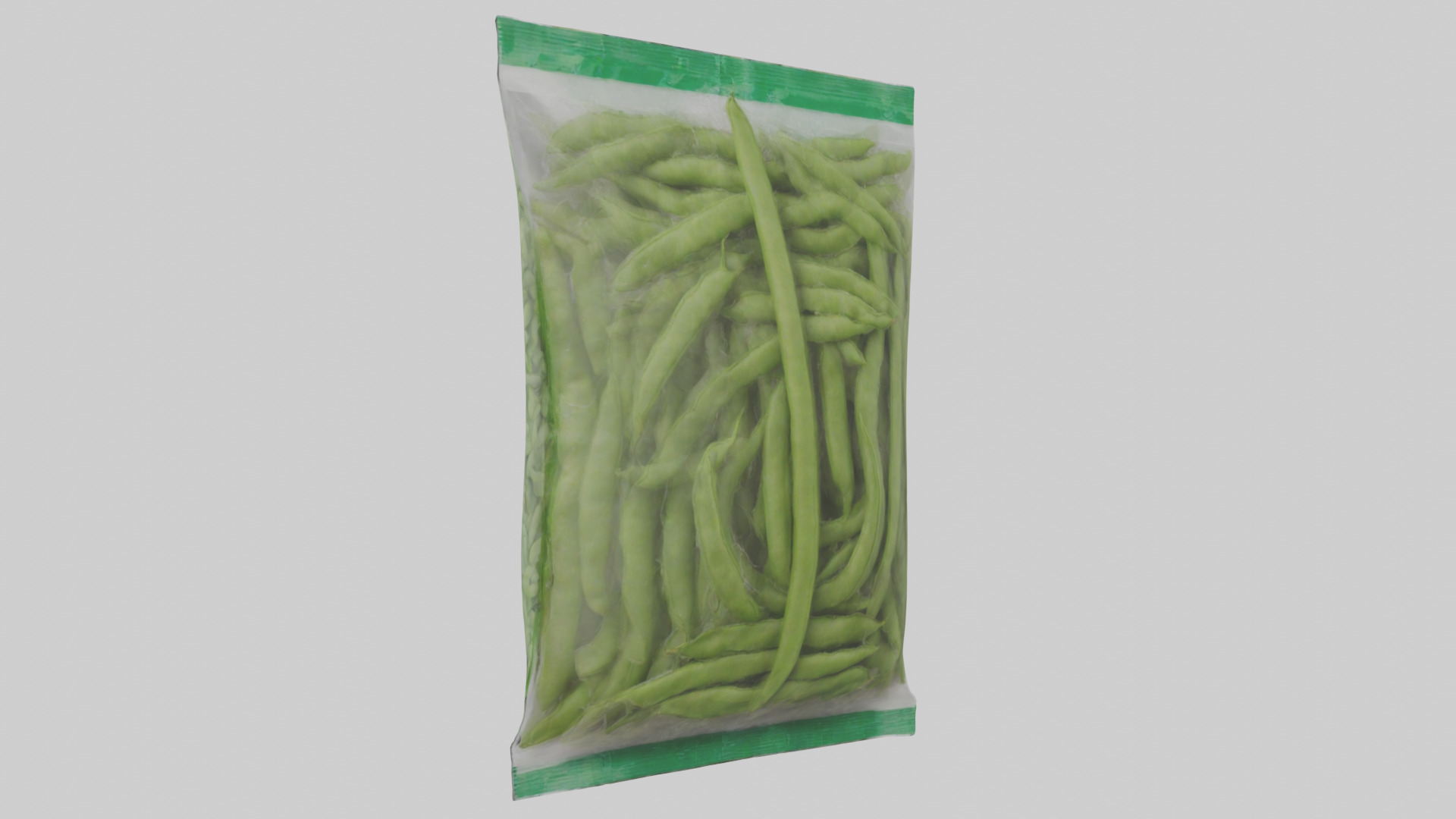 Frozen Green Beans Pack model 3D model_1