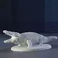 Crocodile statue Miniature STL