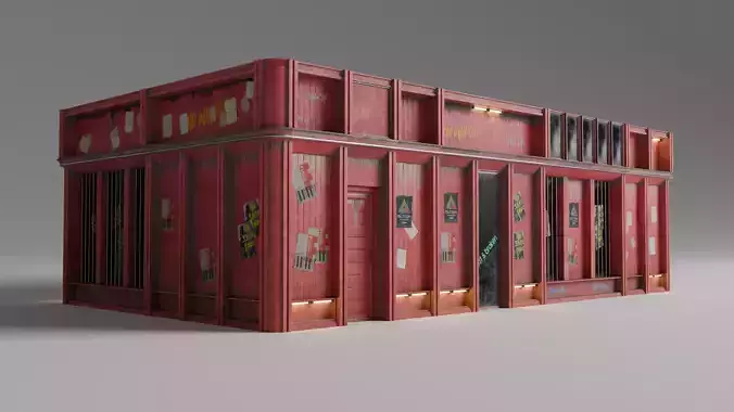 Modular Shopfront Kit - Game Ready