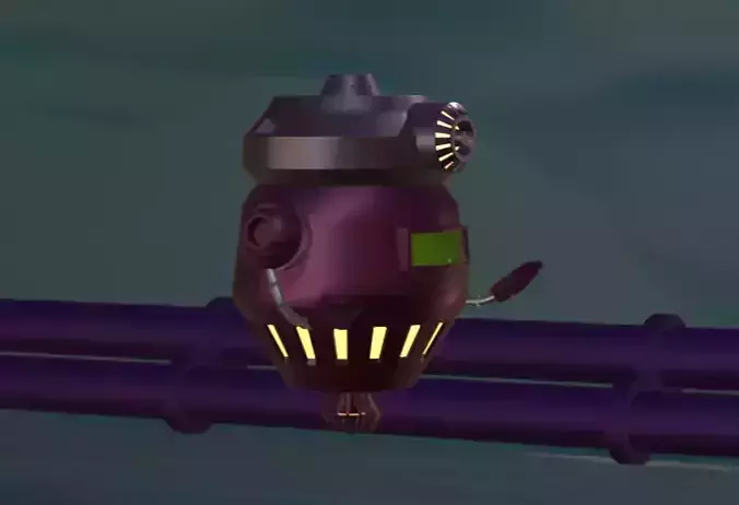 Robot Low-poly 3D model
