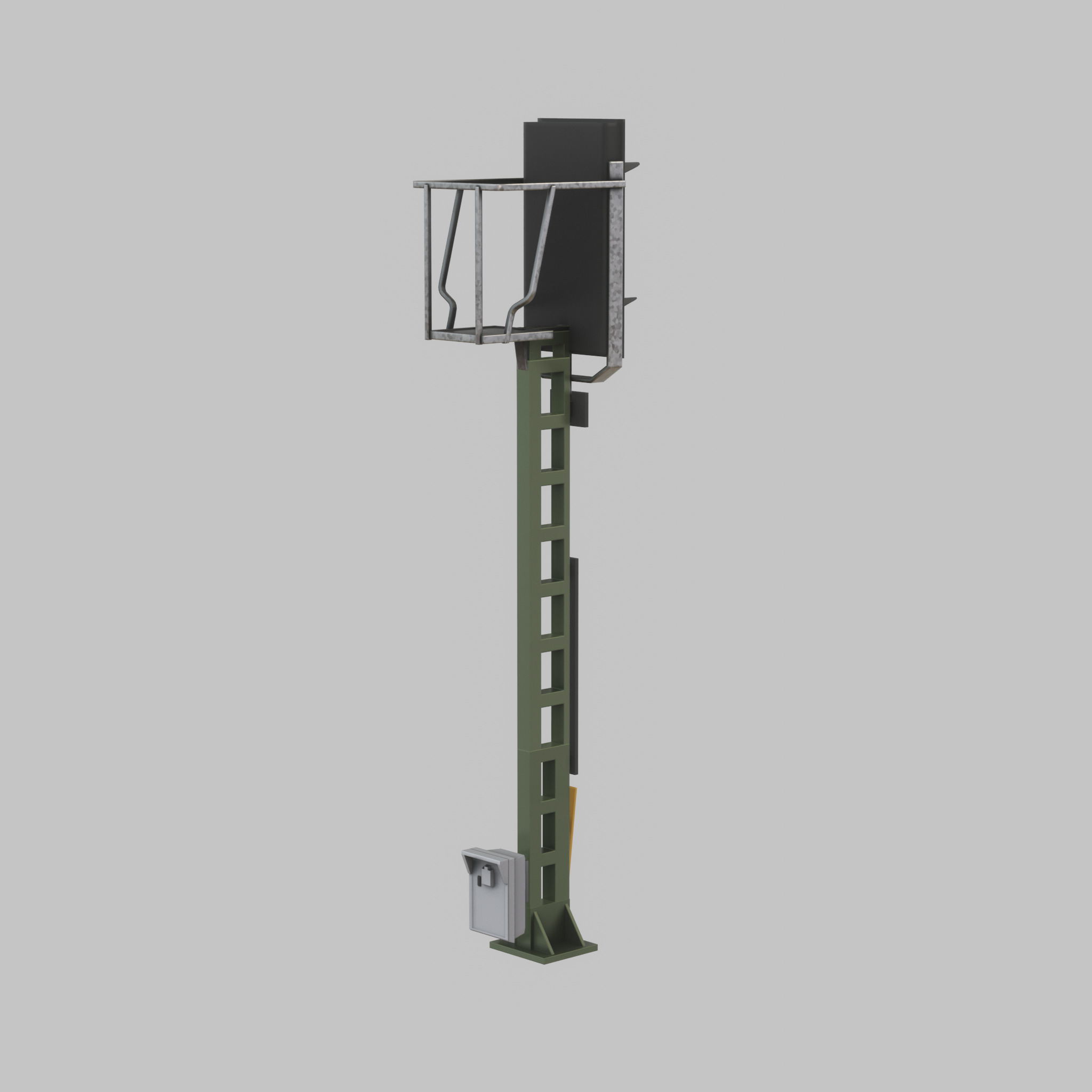 KS Railway Signal Post 4500mm Version-14 Low-poly 3D model_33