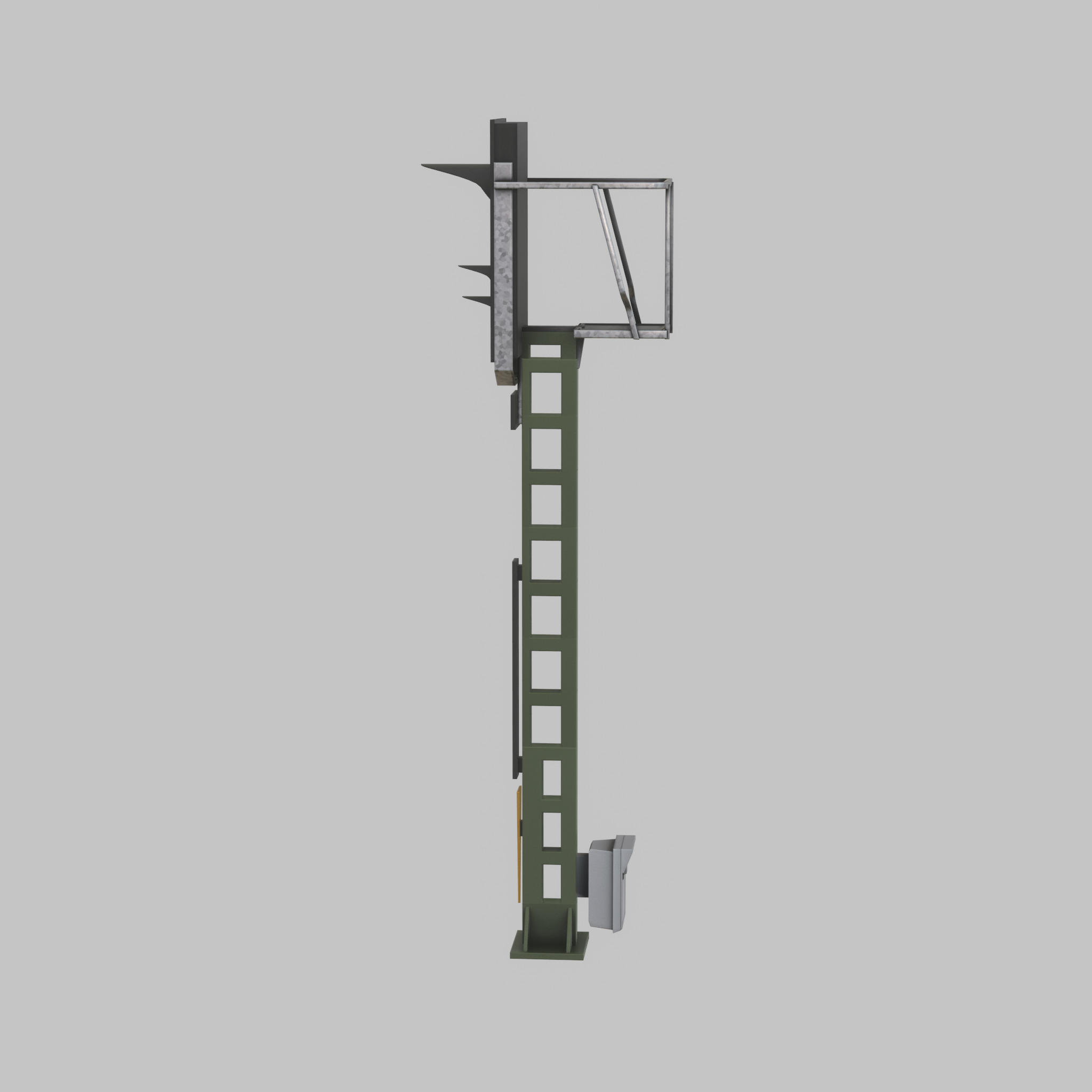 KS Railway Signal Post 4500mm Version-14 Low-poly 3D model_50
