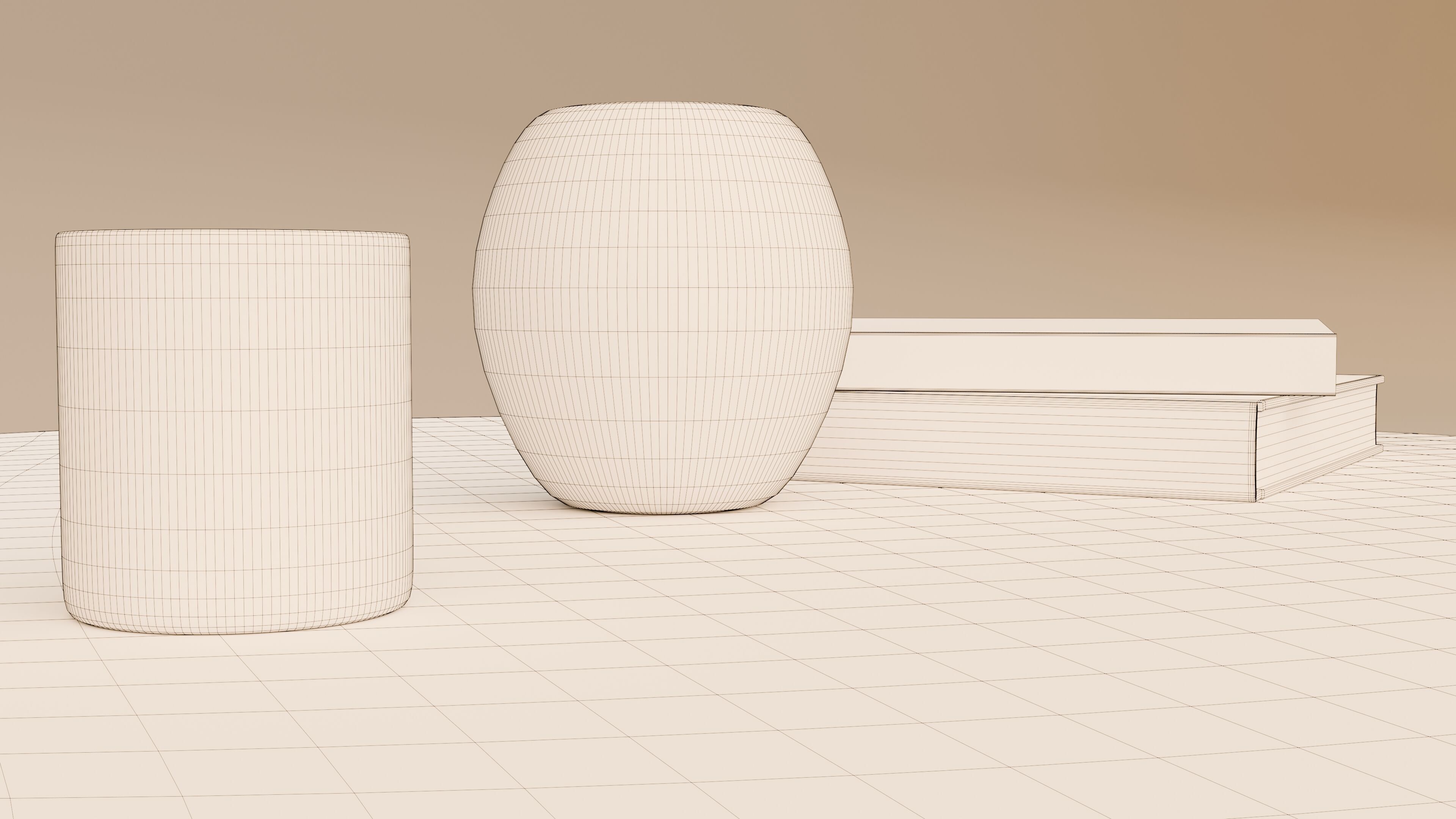 Mid Century Modern Round Coffee Table 3D model_14