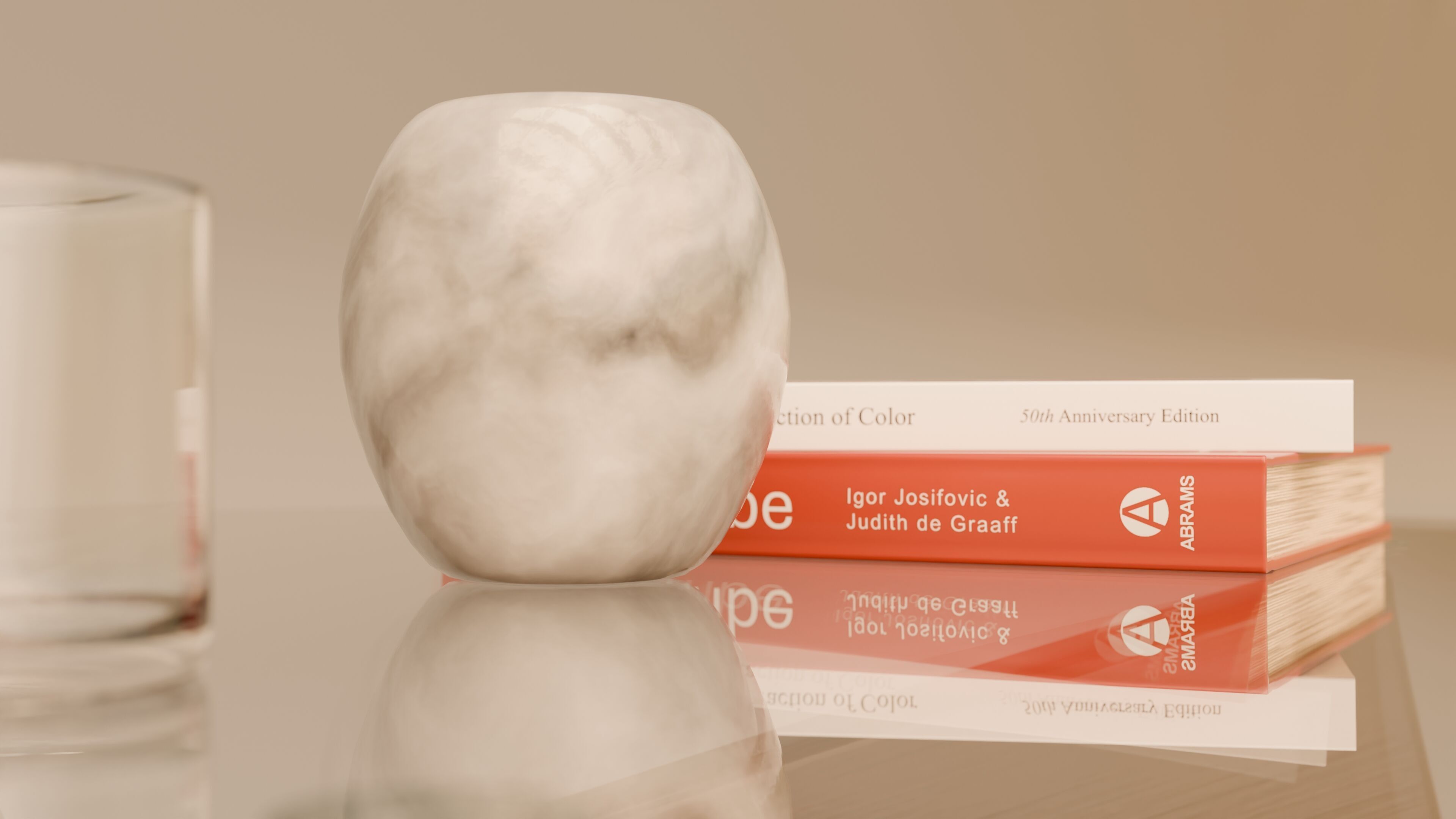 Mid Century Modern Round Coffee Table 3D model_10