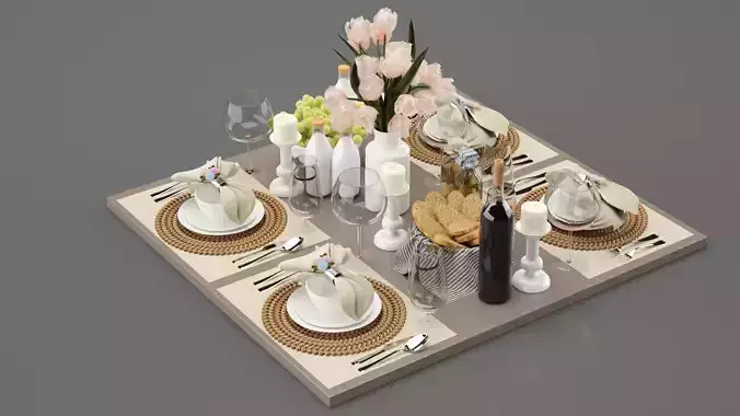 Breakfast Decorative Set