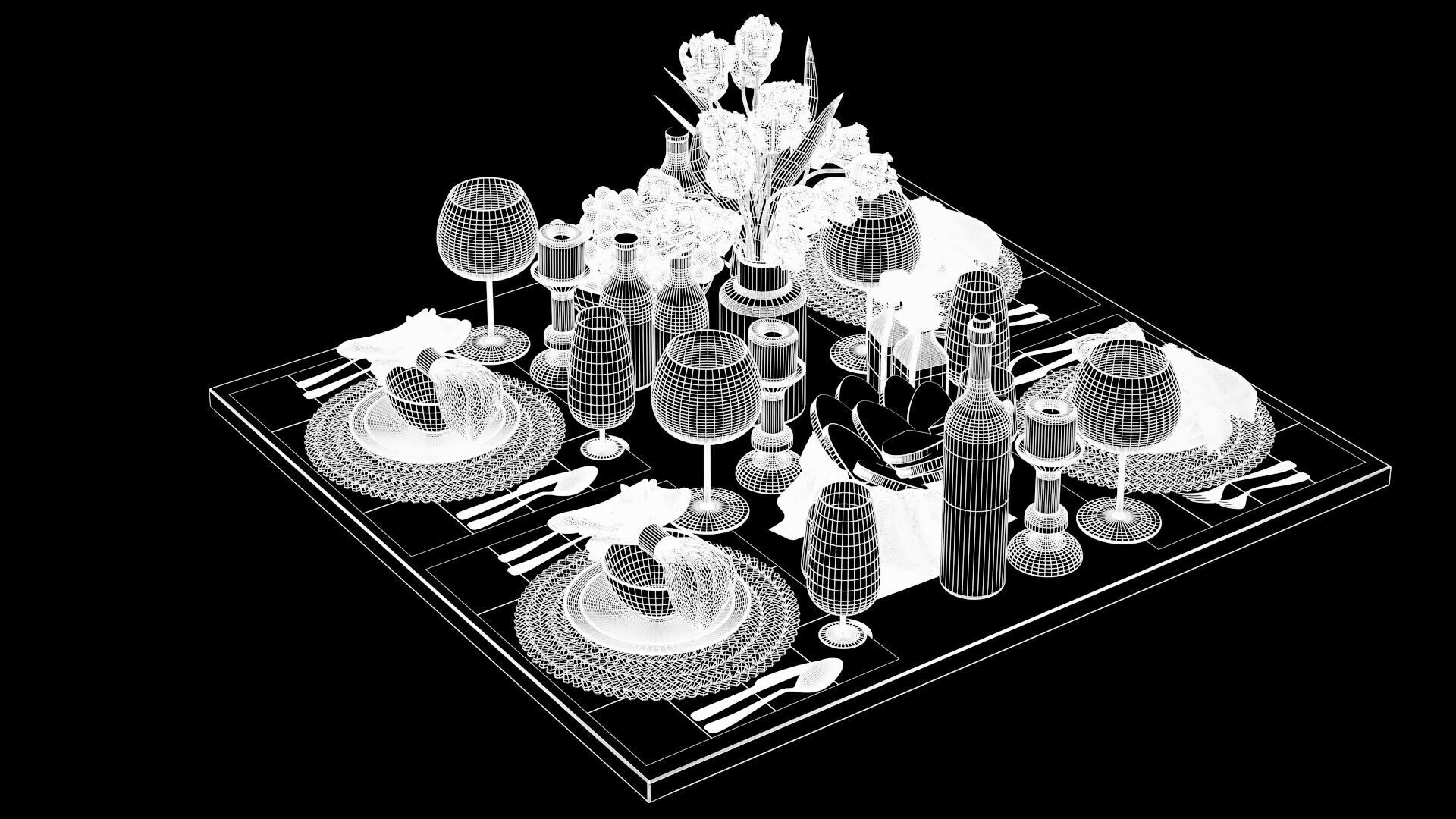 Breakfast Decorative Set 3D model_8