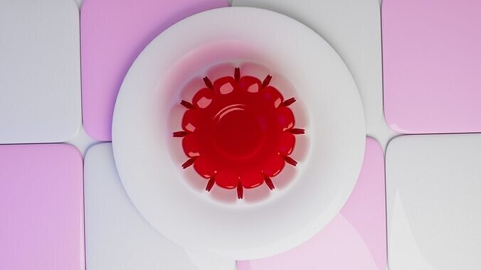 Realistic 3D Jelly Dessert  3D model 3