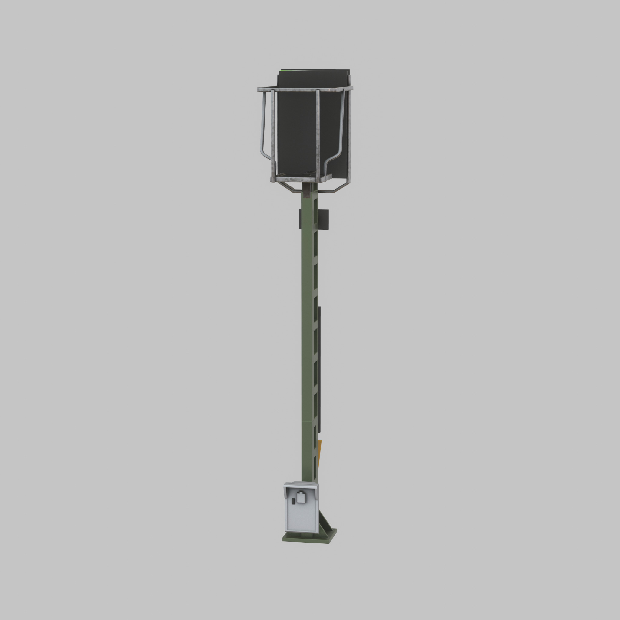 KS Railway Signal Post 4500mm Version-16 Low-poly 3D model_29