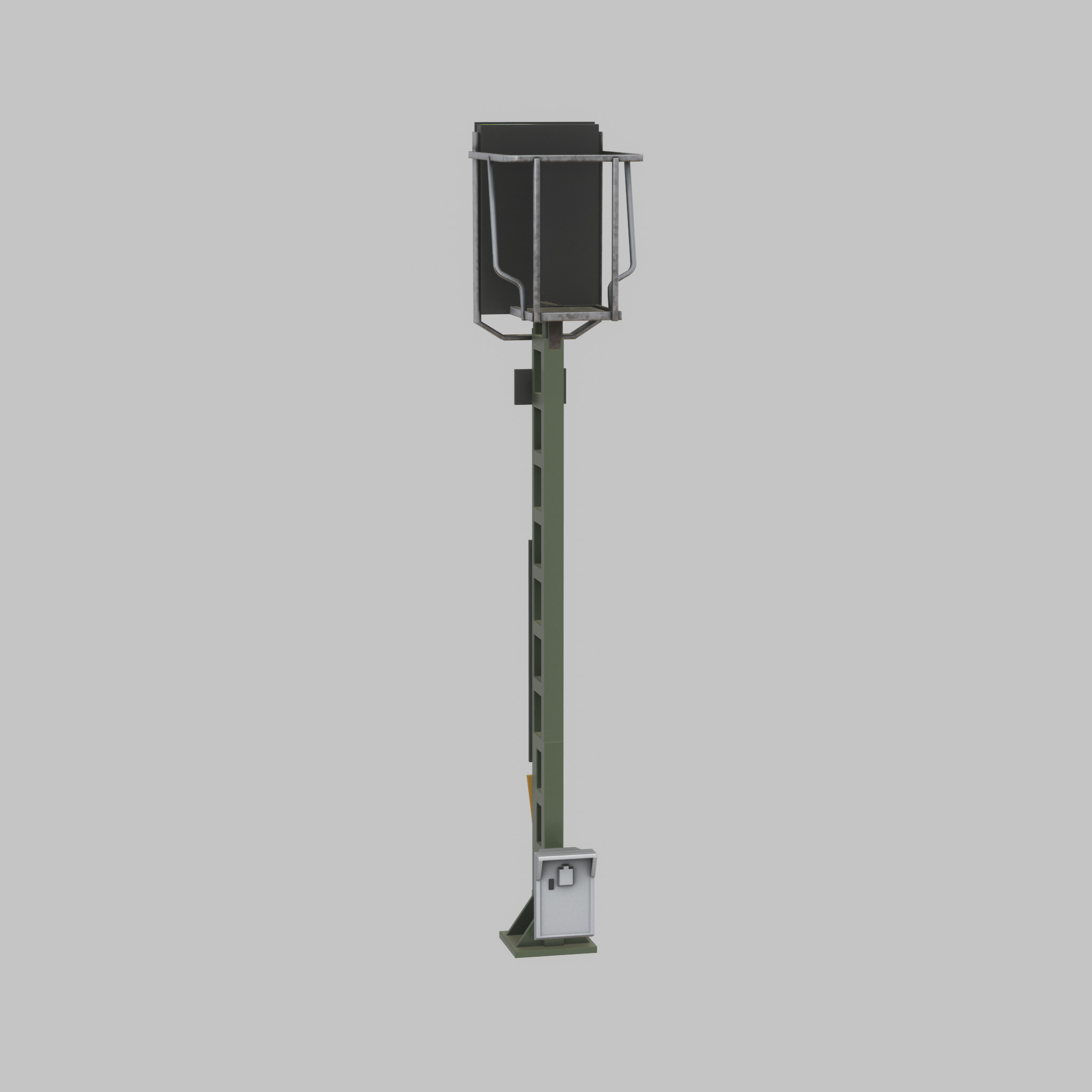 KS Railway Signal Post 4500mm Version-16 Low-poly 3D model_27