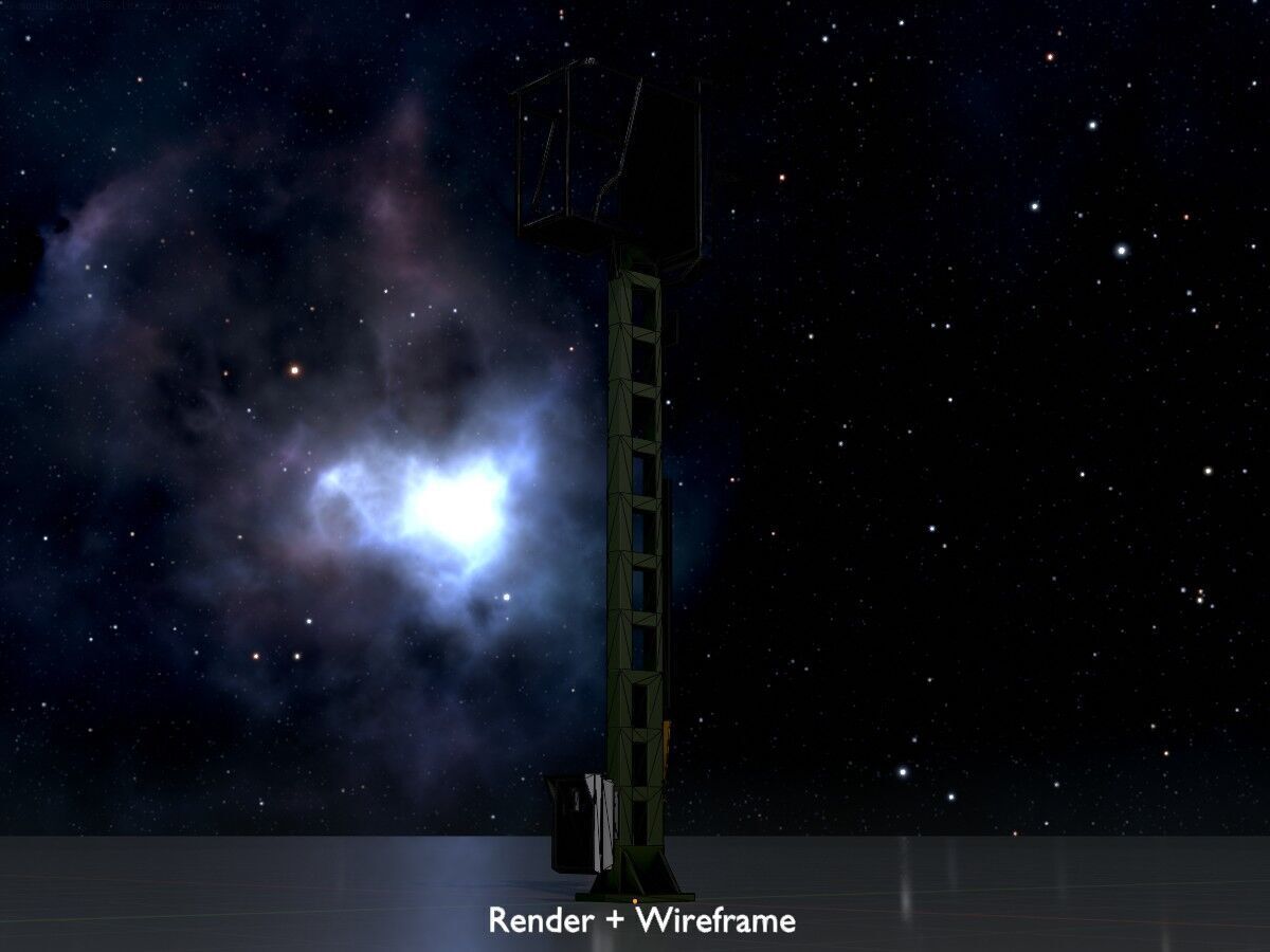 KS Railway Signal Post 4500mm Version-16 Low-poly 3D model_7