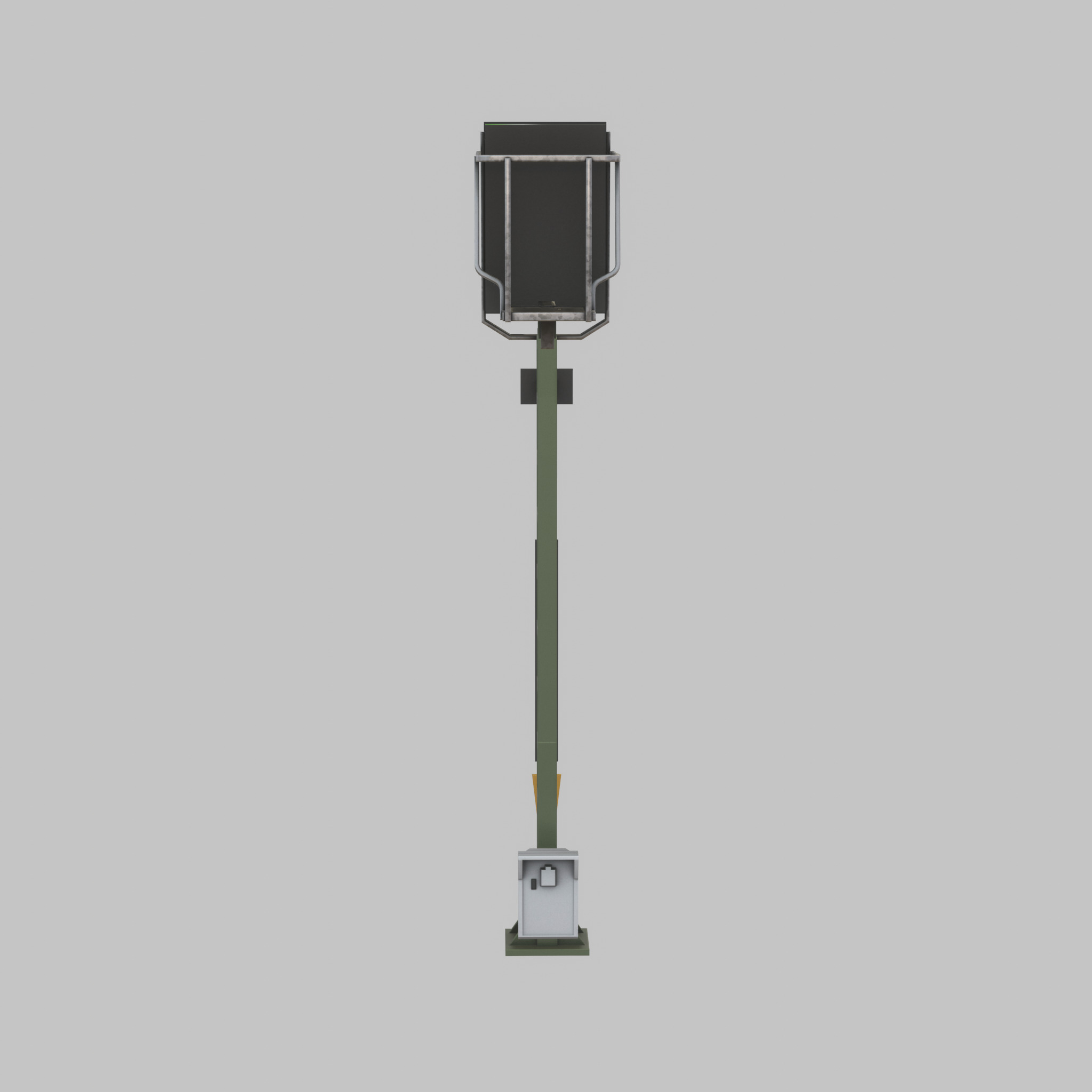 KS Railway Signal Post 4500mm Version-16 Low-poly 3D model_28