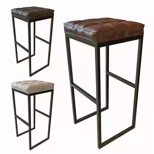 bar chair leather Industrial