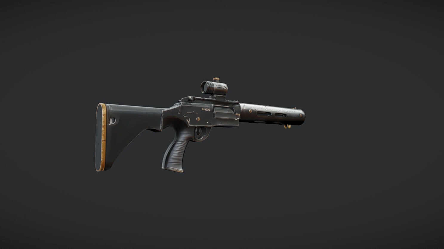 tactical sniper rifle 3D model_2