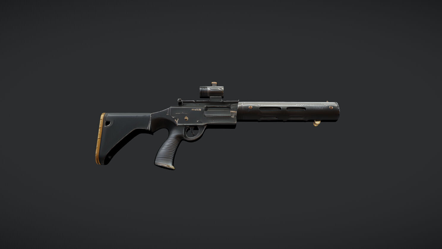tactical sniper rifle 3D model_3